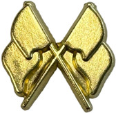 Crossed Flags Varsity Letter Pins