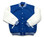Bright Royal Blue and White Varsity Letterman Jacket
