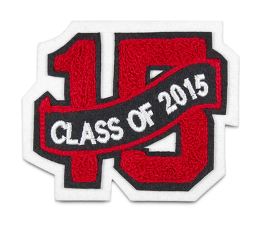 3" Double Felt Letterman Jacket Number with Embroidered Sash