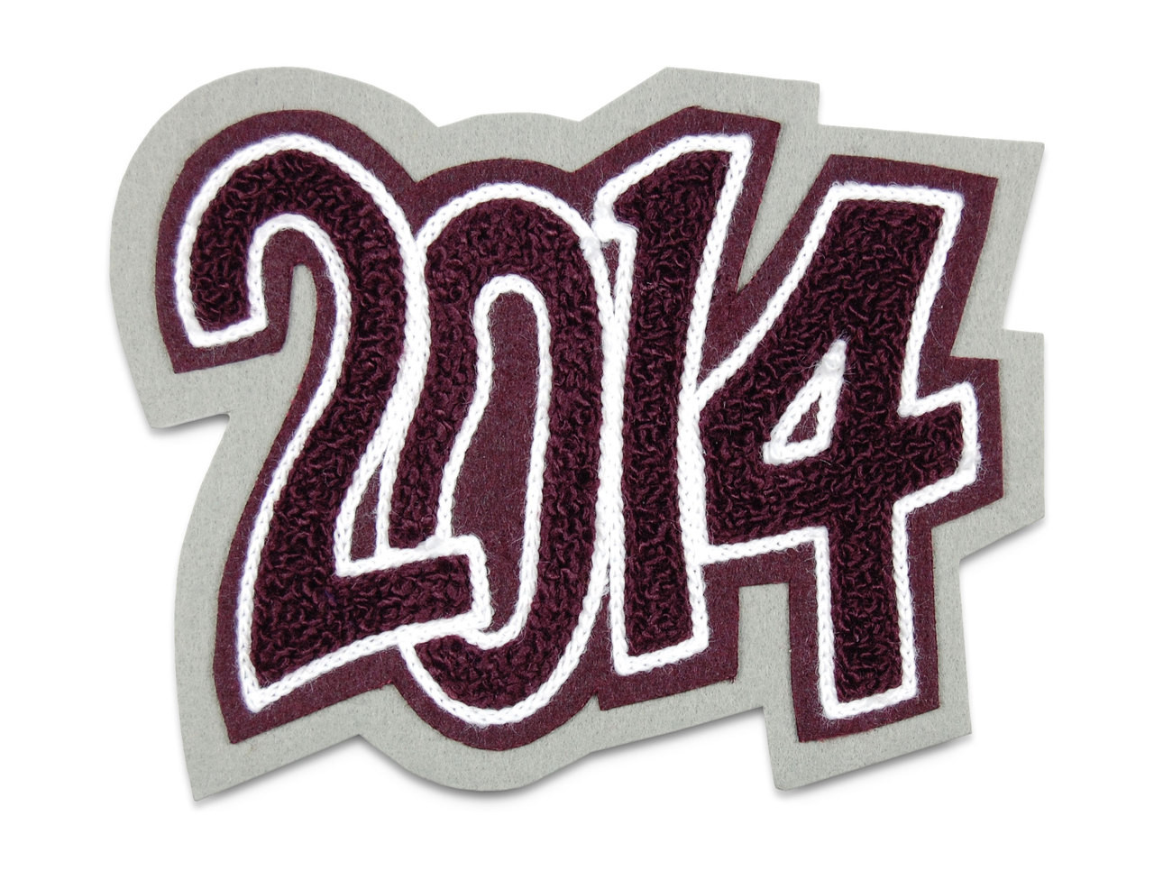 Double Felt Letterman Jacket Number with Embroidered Banner
