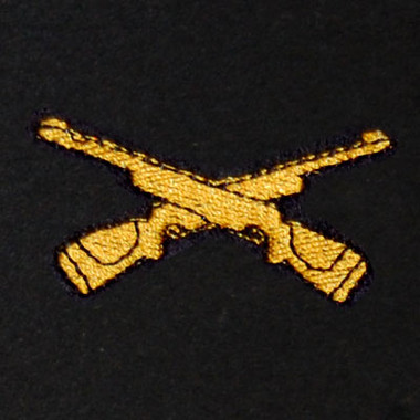 Crossed Rifles Embroidered Swiss Insert