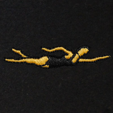 Female Swimmer Embroidered Swiss Insert