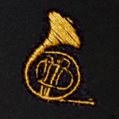 French Horn Embroidered Swiss Insert