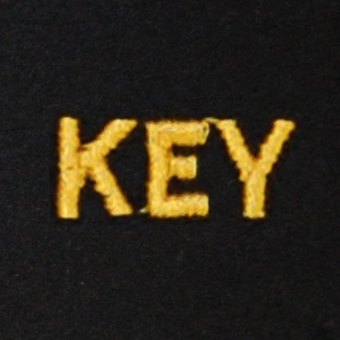 Key Embroidered Swiss Insert