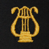 Lyre Embroidered Swiss Insert