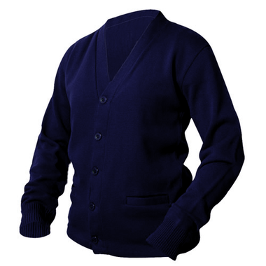 Navy Blue Letterman Sweater