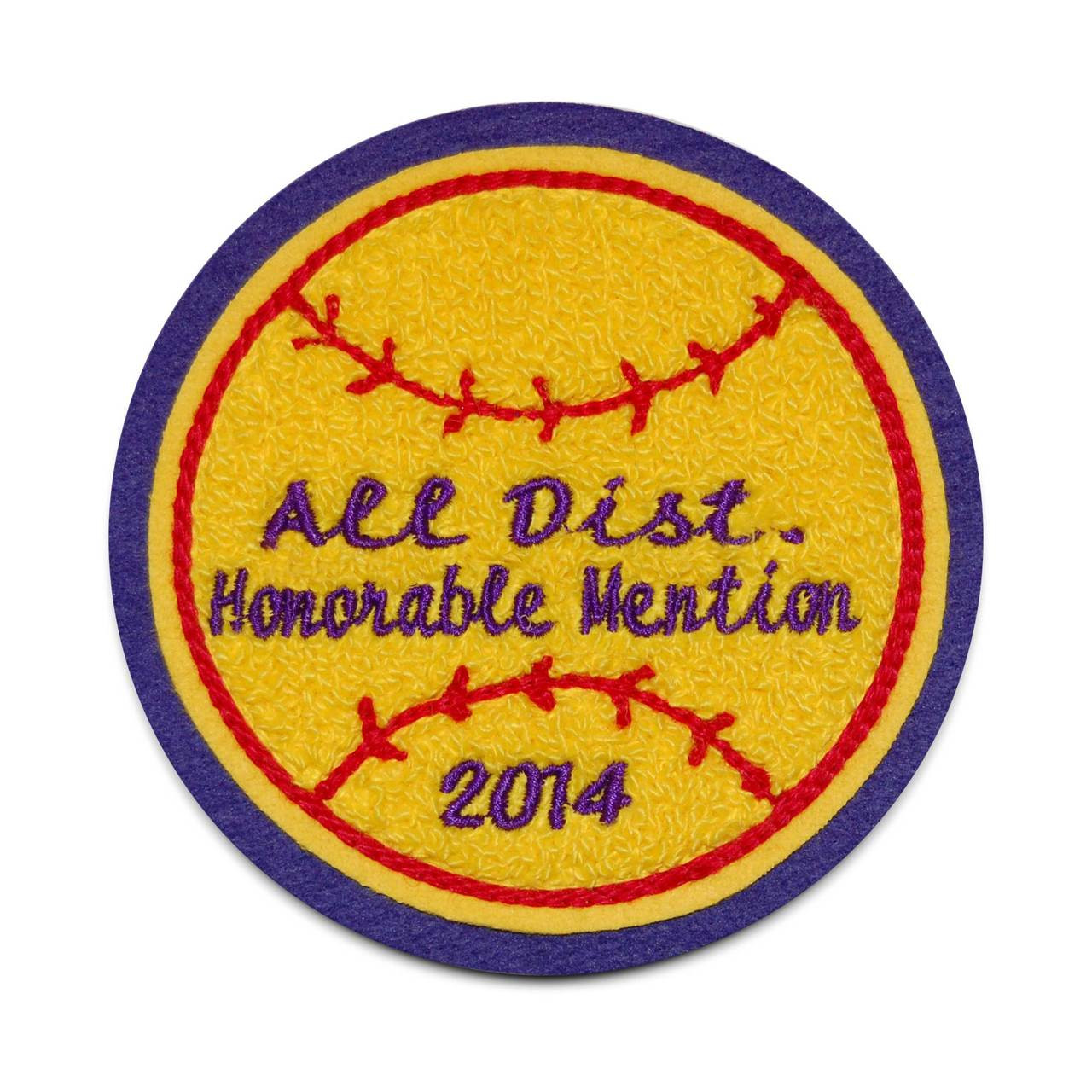 Large Crossed Baseball Bats Chenille Patch for your Varsity