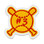 Crossed Bats and Ball Sports Patch