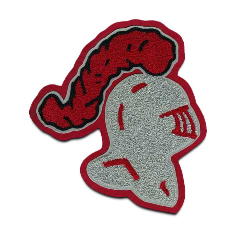 Knight Mascot 6 Chenille Patch - Mount Olympus Awards Mascot Patches