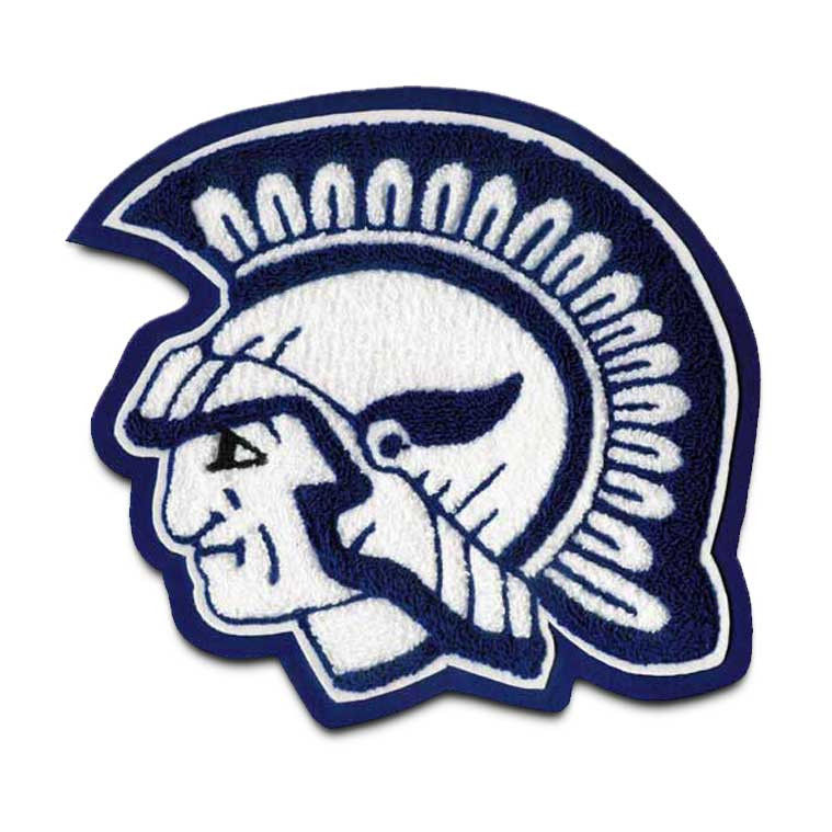Trojan Mascot 1 Chenille Patch - Mount Olympus Awards Mascot Patches