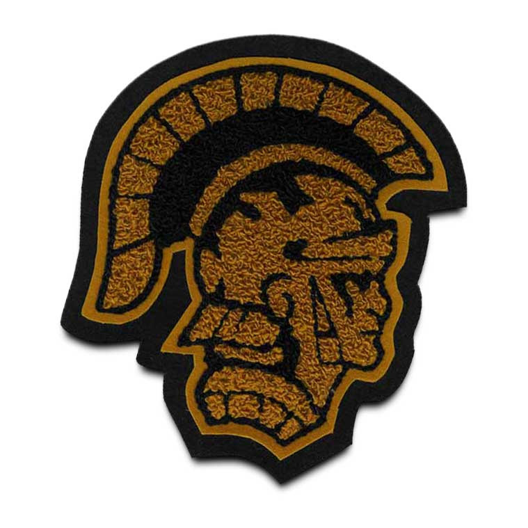 Trojan Mascot 3 Chenille Patch - Mount Olympus Awards Mascot Patches