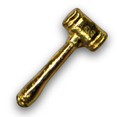Members of debate clubs are particularly fond of these gavel varsity letter pins.