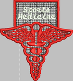 4 Inch Medical Symbol With Embroidery
