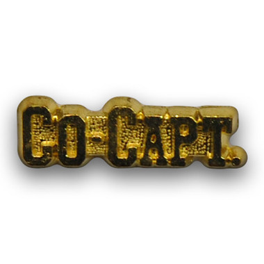 Co-captains on sports teams or cheerleading squads will want to wear these pins on their varsity letter.