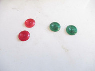 LIONEL PART 711-52 / 711-53- RED & GREEN CONCAVE SWITCH CONTROLLER LENS-(4)- H9