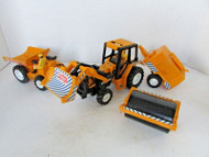 NEW RAY TOYS 4 CONSTRUCTION VEHICLES DUMP GENERATOR ROLLER FRONT LOADER L17