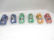 TOY CLOSEOUTS - BELOW COST- SIX FRICTION PULLBACK CARS- APPROX 4" LONG- NEW