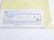 MILLER HO 1241 HILLSDALE COUNTY BOXCAR DECAL SET YELLOW LETTERING NEW- SR48