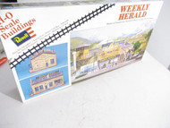 HO TRAINS REVELL H-996 WEEKLY HERALD BUILDING KIT- NEW OPENED BOX- B2R