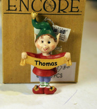 CHRISTMAS ORNAMENTS WHOLESALE- RUSS BERRIE--#13780 -'THOMAS' (6) - NEW -W741