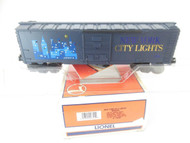 LIONEL 16791- NEW YORK CITY LIGHTS LIGHTED BOXCAR- 0/027- BOXED- B20