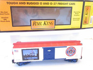 MTH TRAINS - RAILKING 30-74087 RESCUE 2 NY SKYLINE BOXCAR - 0/027 - NEW- HB1