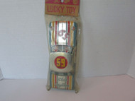 Vintage Lucky Toy Japan #59 Blue Lighting Tin Car Sealed Package Rare
