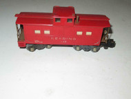 AMERICAN FLYER - POST-WAR - 630 READING CABOOSE- KNUCKLE COUPLERS- GOOD- M46