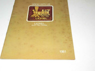 LIONEL TRAINS- 1981 MINI MPC 0/027 SCALE CATALOG- GOOD - H37