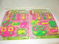 NEW TOY CLOSEOUTS- TWO KITCHEN PLAY SETS - VARIOUS COLORS- STOCKING STUFFERS