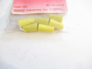 TWIST ON WIRE CONNECTORS - YELLOW - PACKAGE OF 6 - NEW - H25