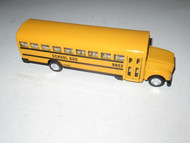 DIECAST YELLOW SCHOOL BUS W/STOP SIGN- FRICTION - 8" LONG - EXC - H10