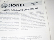 LIONEL COMMAND UPGRADE KIT INSTRUCTIONS- - GOOD - M11