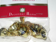 CHRISTMAS ORNAMENTS - WHOLESALE-PACKAGE OF GOLD BELLS- NEW- M10