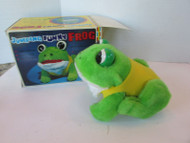 Vintage C.K. Jumping Funny Frog Fuzzy Battery Operated Japan Tested Works
