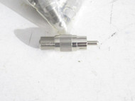 PACKAGE OF METAL RCA STYLE PLUGS - W/SCREW ON ENDS- NEW - W61