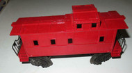 LIONEL POST-WAR - SCOUT CABOOSE- PAINTED RED- MISSING STEPS - 0/027- M7