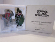DEPT 56 55697 TOWN CRIER & CHIMNEY SWEEP HERITAGE VILLAGE ACCESSORY RETIRED L145