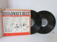 DBL RECORD ALBUM THIS IS BROADWAY'S BEST COLUMBIA MASTERWORK 52309 BOOKLET L118