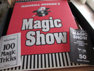 VTG MARSHALL BRODIEN 100 MAGIC TRICKS STAGE STAND AND MAGIC PCS 1992 HARMONY TOY