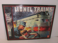 LIONEL TRAINS 1935 COVER DESIGN TIN RAILROAD WALL SIGN 1992 16" X 12" SH
