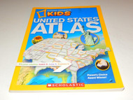NATIONAL GEOGRAPHIC KIDS- UNITED STATES ATLAS BOOK- GOOD - W15