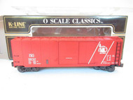 K-LINE TRAINS K-761-1231 CENTRAL RR OF NJ BOXCAR - LN - 0/027 - BOXED- A1B
