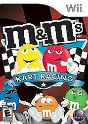 WII VIDEO GAME M & M'S KART RACING WITH CASE AND MANUAL GENTLY USED