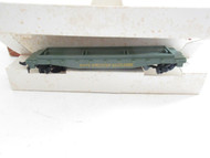 HO TRAINS - TYCO - #342B WEST. MD. FLAT CAR - LATCH COUPLERS- BOXED- LN - M14
