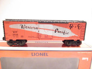 LIONEL- 25003 WESTERN PACIFIC BOXCAR- D/C TRUCKS - 0/027- LN - B12