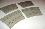 VINTAGE A.C. GILBERT 1/32ND SLOT CAR CURVE TRACK SECTIONS- 4- FAIR- W17