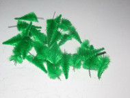 N SCALE - ASSORTED FELT LIKE TREES - 20 PIECES- APPROX 1" - M6