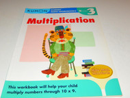 KUMON MATH WORKBOOKS- MULTIPLICATION- GRADE 3 - USED - GOOD - W15