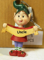 CHRISTMAS ORNAMENTS WHOLESALE- RUSS BERRIE- #13796- 'UNCLE'- (6) - NEW -W74
